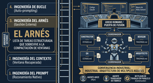 Las cuatro ingenierías de la IA (y cómo construí la tercera sin saber que la industria iba al mismo sitio)